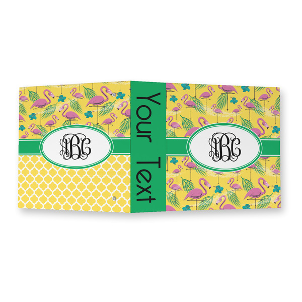 Pink Flamingo 3 Ring Binders - Full Wrap - 2" - OPEN OUTSIDE