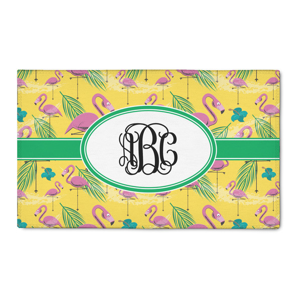 Custom Pink Flamingo 3' x 5' Patio Rug (Personalized)