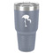 Pink Flamingo 30 oz Stainless Steel Tumbler - Grey - Single-Sided