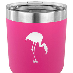 Pink Flamingo 30 oz Stainless Steel Tumbler - Pink - Single Sided