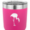Pink Flamingo 30 oz Stainless Steel Ringneck Tumbler - Pink - CLOSE UP