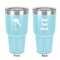 Pink Flamingo 30 oz Stainless Steel Tumbler - Teal - Double-Sided (Personalized)