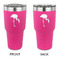 Pink Flamingo 30 oz Stainless Steel Tumbler - Pink - Double Sided (Personalized)