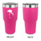 Pink Flamingo 30 oz Stainless Steel Ringneck Tumblers - Pink - Single Sided - APPROVAL