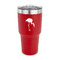 Pink Flamingo 30 oz Stainless Steel Ringneck Tumblers - Red - FRONT
