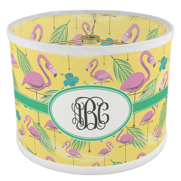 Pink Flamingo 8" Drum Lampshade - ANGLE Poly-Film
