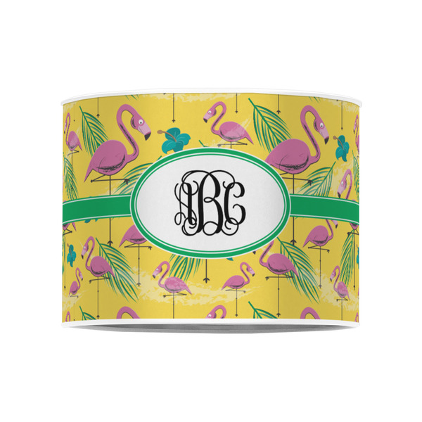 Pink Flamingo 8" Drum Lampshade - FRONT (Poly Film)