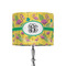 Pink Flamingo 8" Drum Lampshade - ON STAND (Fabric)