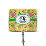 Pink Flamingo 8" Drum Lamp Shade - Poly-film (Personalized)