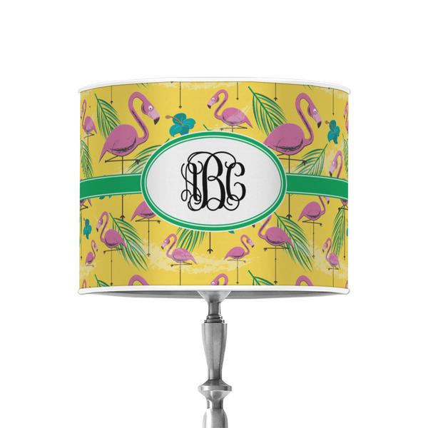 Pink Flamingo 8" Drum Lampshade - ON STAND (Poly Film)