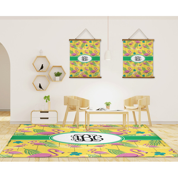 Pink Flamingo 8'x10' Indoor Area Rugs - IN CONTEXT