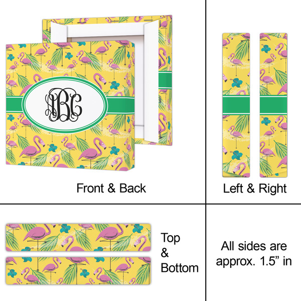 Pink Flamingo 8x8 - Canvas Print - Approval