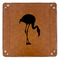 Pink Flamingo 9" x 9" Leatherette Snap Up Tray - APPROVAL (FLAT)