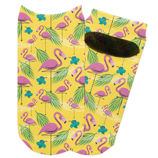 Custom Pink Flamingo Adult Ankle Socks