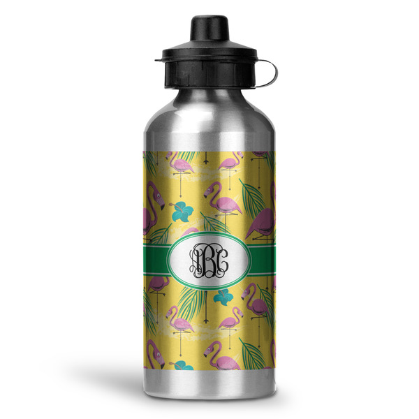 Custom Pink Flamingo Water Bottles - 20 oz - Aluminum (Personalized)