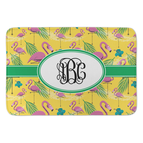 Custom Pink Flamingo Anti-Fatigue Kitchen Mat (Personalized)