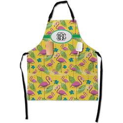 Pink Flamingo Apron With Pockets w/ Monogram