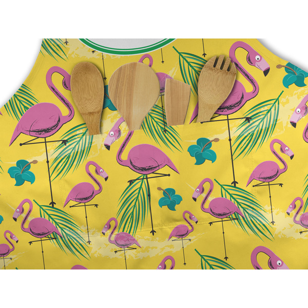 Pink Flamingo Apron - Pocket Detail with Props