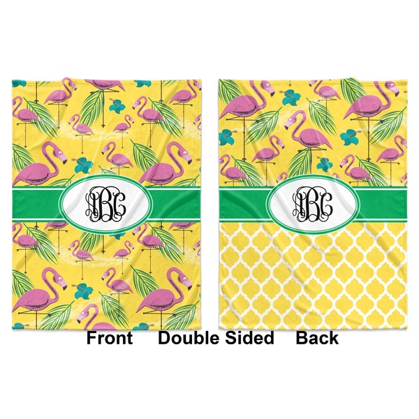 Pink Flamingo Baby Blanket (Double Sided - Printed Front and Back)