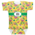 Pink Flamingo Baby Bodysuit 6-12 (Personalized)