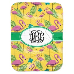 Pink Flamingo Baby Swaddling Blanket (Personalized)