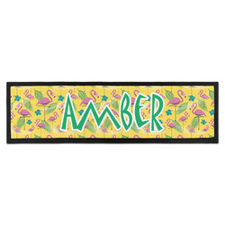 Pink Flamingo Bar Mat (Personalized)