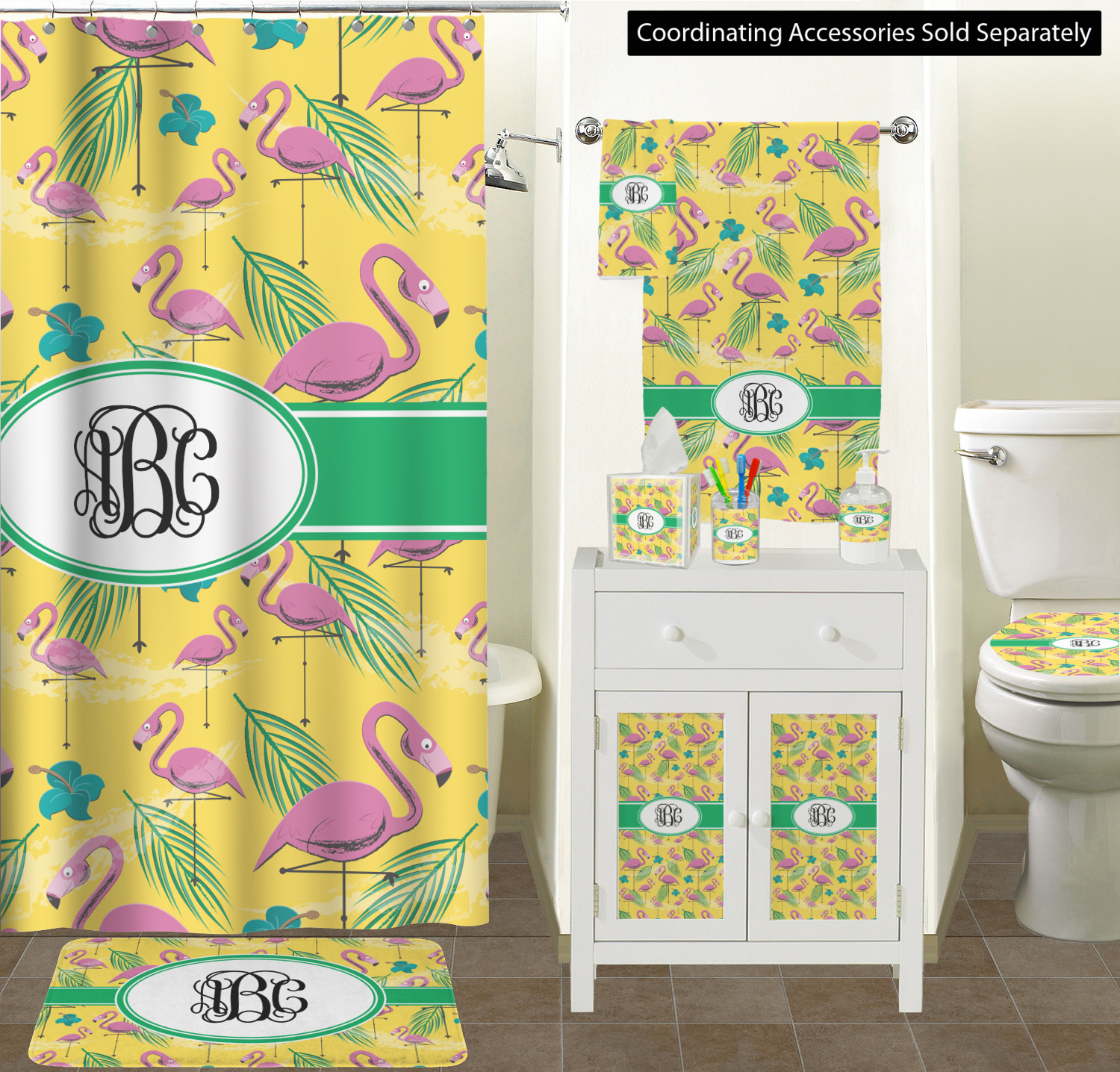 Custom Pink Flamingo Tissue Box Cover (Personalized) YouCustomizeIt