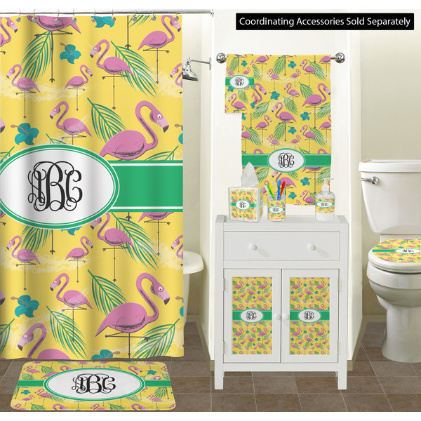 Pink Flamingo Bathroom Scene