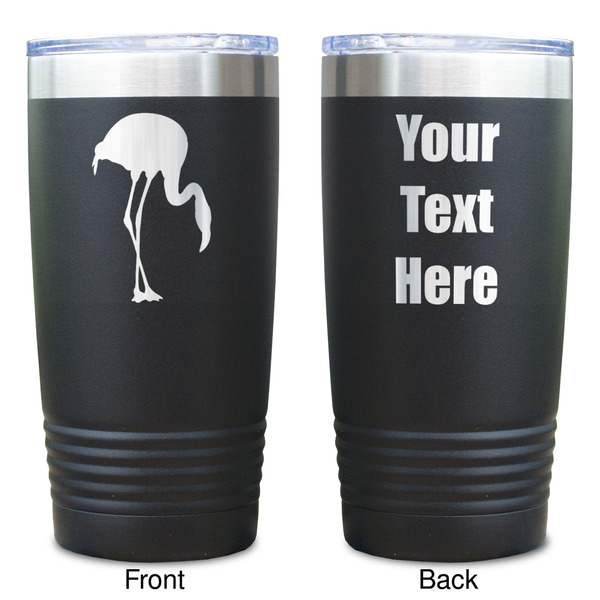 Pink Flamingo Black Polar Camel Tumbler - 20oz - Double Sided  - Approval