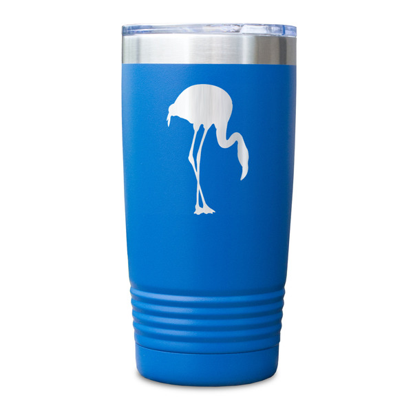 Pink Flamingo Blue Polar Camel Tumbler - 20oz - Single Sided - Approval