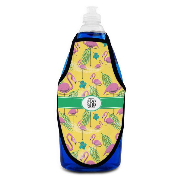 Pink Flamingo Bottle Apron - Soap - FRONT