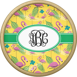 Pink Flamingo Cabinet Knob - Gold (Personalized)