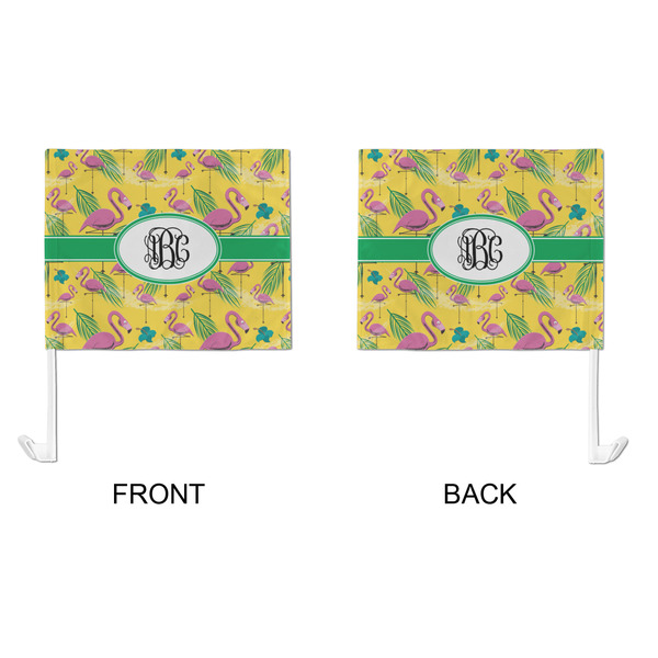 Pink Flamingo Car Flag - Large - APPROVAL