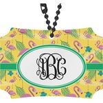 Pink Flamingo Rear View Mirror Ornament (Personalized)
