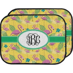 Pink Flamingo Car Floor Mats (Back Seat) (Personalized)