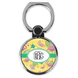 Pink Flamingo Cell Phone Ring Stand & Holder (Personalized)