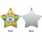 Pink Flamingo Ceramic Flat Ornament - Star Front & Back (APPROVAL)