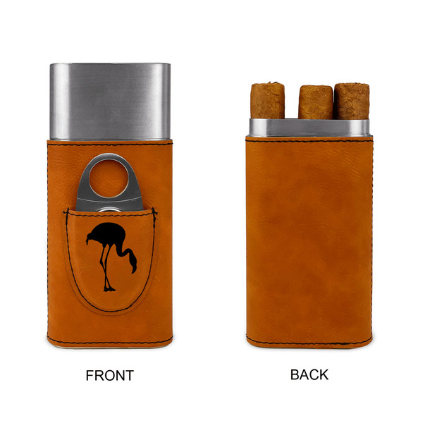 Pink Flamingo Cigar Case with Cutter - Single Sided - Approval