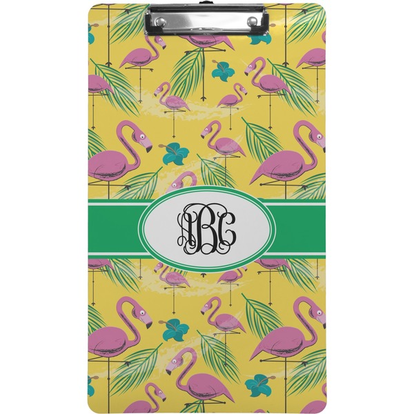 Custom Pink Flamingo Clipboard (Legal Size) (Personalized)