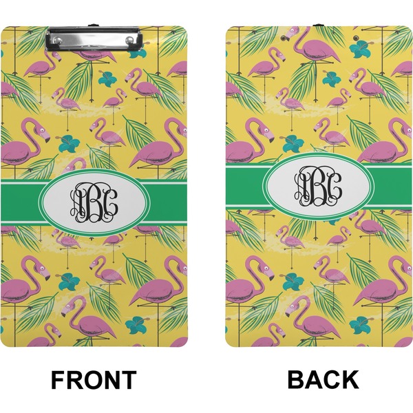 Pink Flamingo Clipboard (Legal) (Front + Back)
