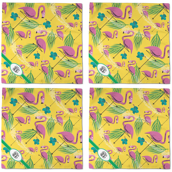 Pink Flamingo Cloth Napkins - Personalized Dinner (APPROVAL) Set of 4
