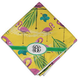 Pink Flamingo Cloth Dinner Napkin - Single w/ Monogram