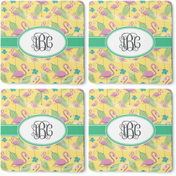 Pink Flamingo Coaster Rubber Back - Apvl