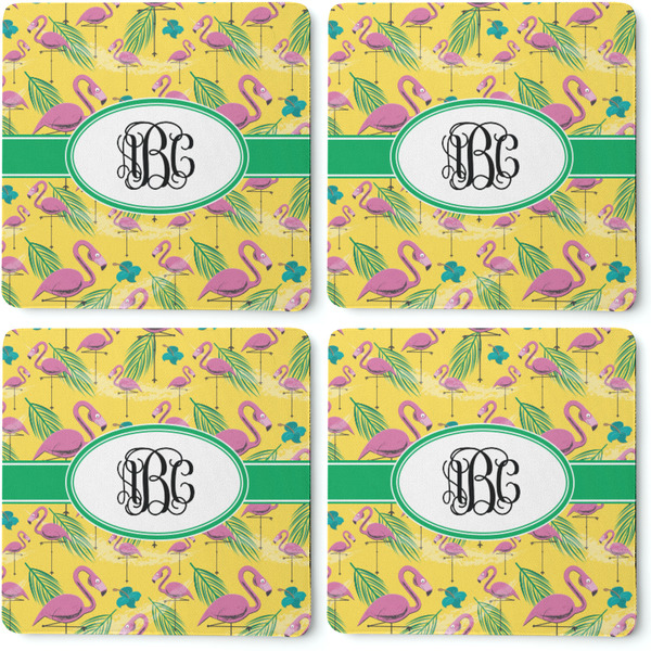 Pink Flamingo Coaster Rubber Back - Apvl