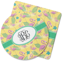 Pink Flamingo Rubber Backed Coaster (Personalized)