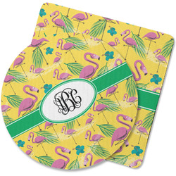Pink Flamingo Rubber Backed Coaster (Personalized)