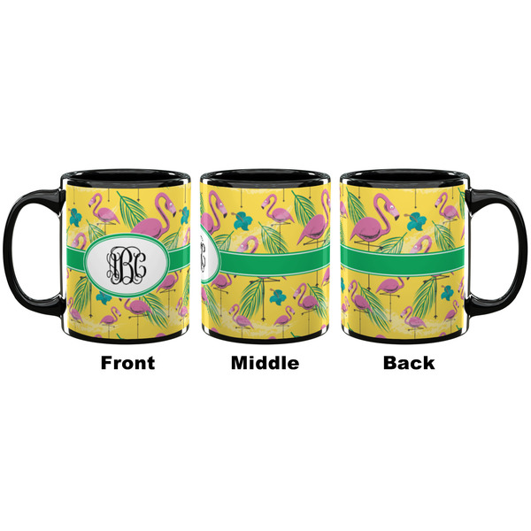 Pink Flamingo Coffee Mug - 11 oz - Black APPROVAL