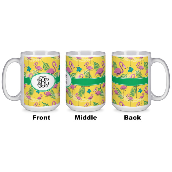 Pink Flamingo Coffee Mug - 15 oz - White APPROVAL