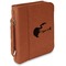 Pink Flamingo Cognac Leatherette Bible Covers with Handle & Zipper - Main