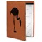 Pink Flamingo Leatherette Portfolio with Notepad - Small - Single Sided